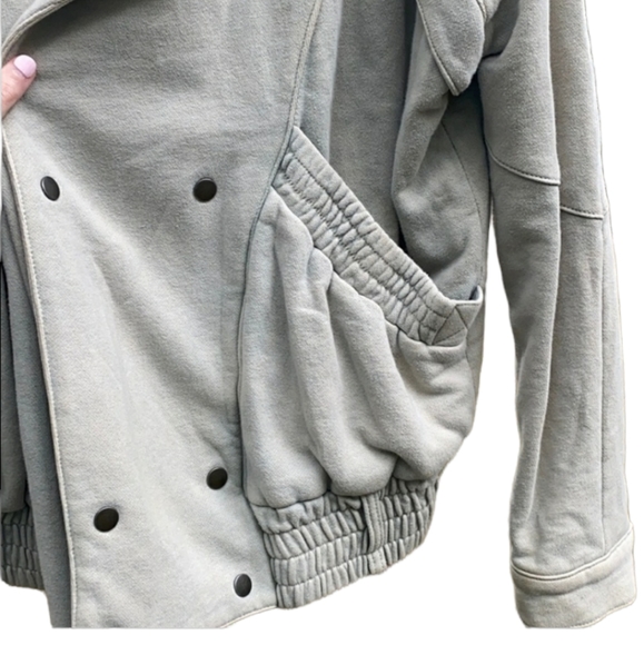 Free People Oversized Cotton Moto Jacket - Picture 3 of 7